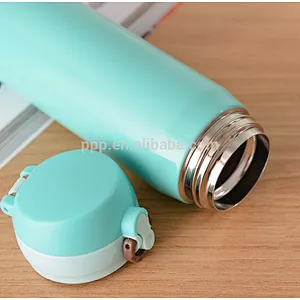 500ml double wall stainless steel with spring cap vacuum flask