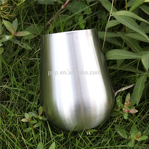 double wall stainless steel logo customized insulated drop style water tumbler without handle/variant egg shaped shot bottle