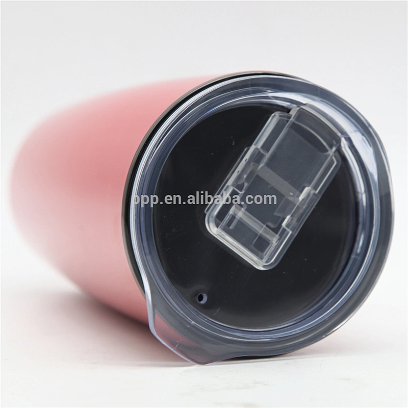 16oz double wall plastic BPA free logo customized auto mug/100% leakproof lid/radian body water tumbler