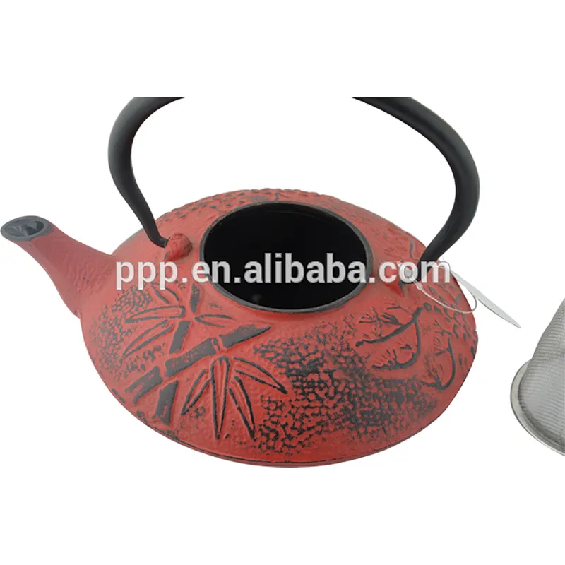 0.65LPine and Bamboo shaped Cast Iron Tea Kettles