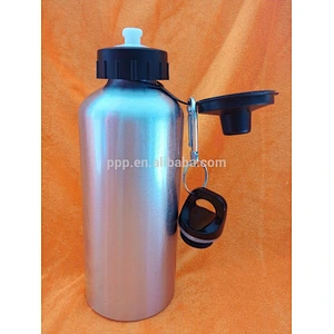 600ml hot sale single wall aluminium logo customized bottle with small mouth and
