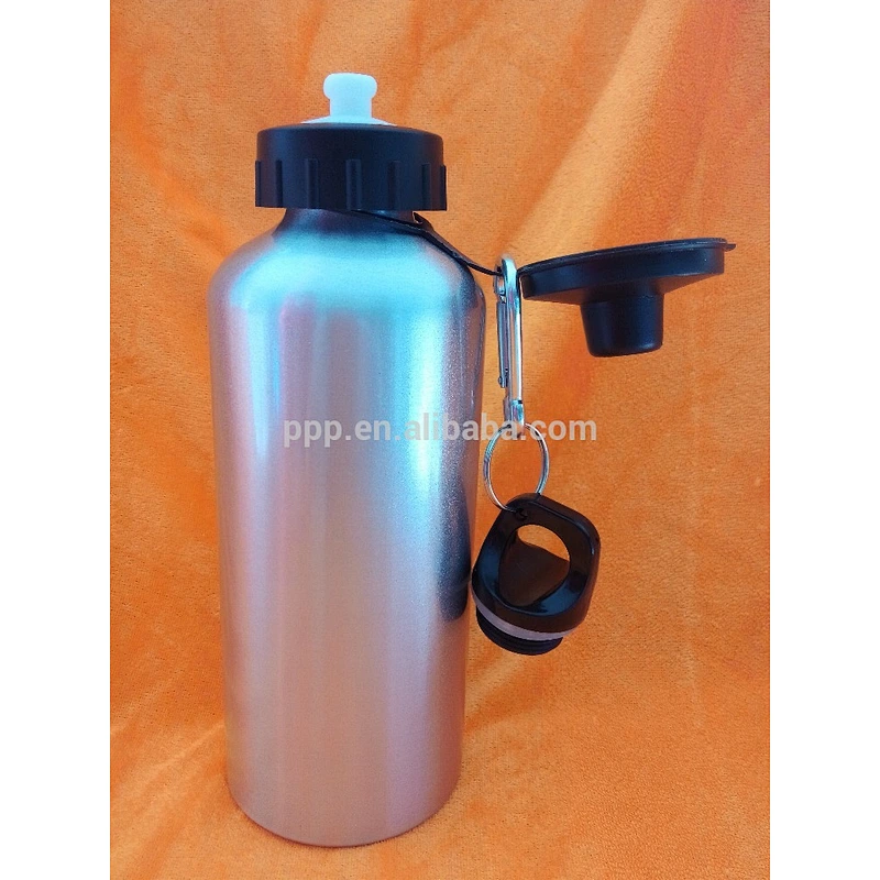 600ml hot sale single wall aluminium logo customized bottle with small mouth and