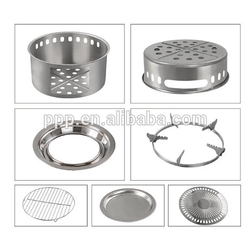 New Folding Stainless Steel BBQ Stove