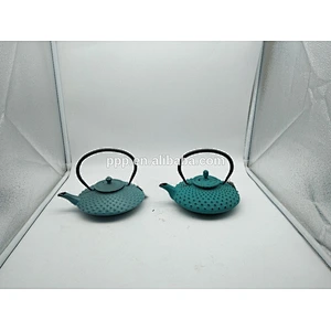 0.8L/32oz cast iron teapot Blue