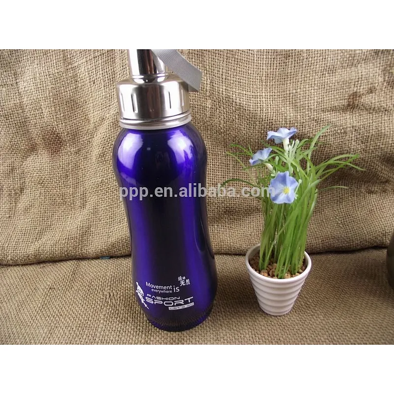 600ml hot sale double wall high-quality stianlss steel logo customized colored sports water bottle with rosebox