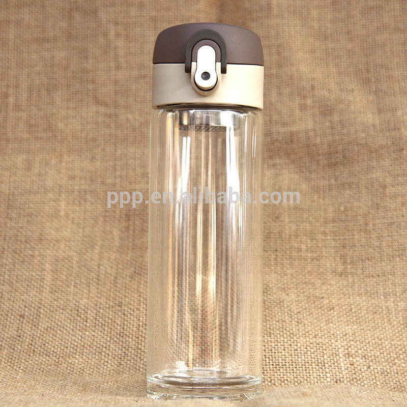 High-Borosilicate Heat-Resistant Glass Water Bottle With Tea Infuser