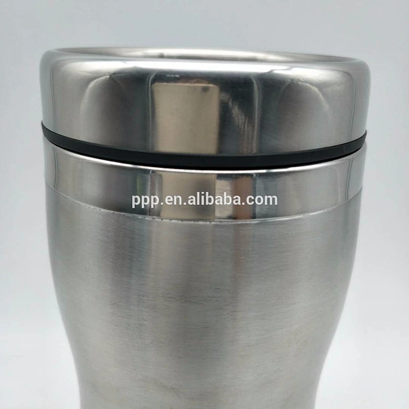 2017 Hot Sell 16oz Peanut Shape Double Wall Inner 304 Outer 201 Stainless Steel Tumbler With Slide Lid And Anti-Slip Mat