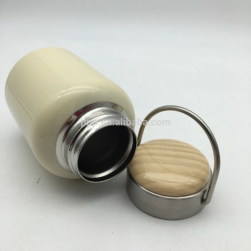 350ml/500ml double wall high-quality stianlss steel insulated vacuum flask with new design lid and fixed handle