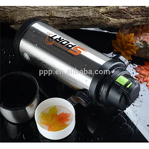 1800 ml leak-proof eco-friendly outdoor activity hiking use stainless steel thermos insulated travel bottle portable with strap