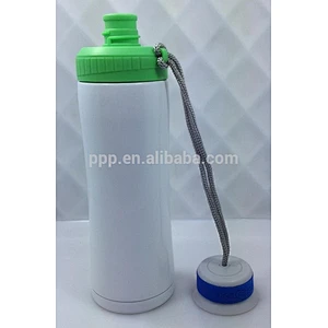 Special designed lid water bottle double-wall stainless steel vacuum flask easy carrying metal bottle