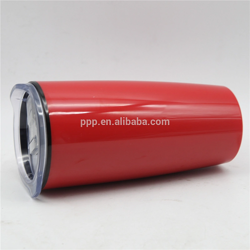 16oz double wall plastic BPA free logo customized auto mug/100% leakproof lid/radian body water tumbler