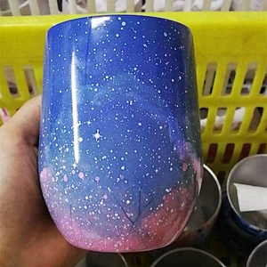 12oz lillyInspired double wall stainless steel vacuum insulated monogram stemless wine tumbler