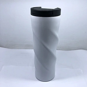2018 500ml New Design Double Wall 304 Stainless Steel Vacuum Insulated Twisted Coffee Mug