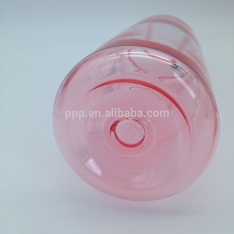550ml/650ml eco-friendly BPA free logo customized single wall plastic bottle with a cup