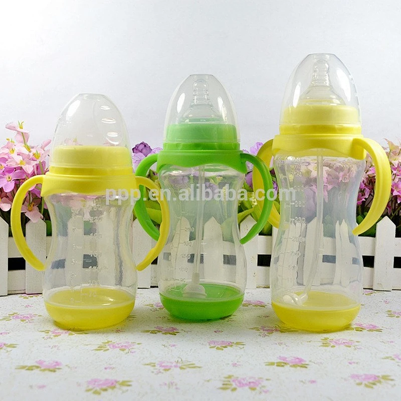 250ml ecofriendly BPA free heat resistant baby feeding bottle food grade reusable material