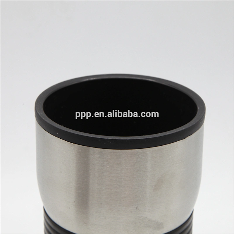 double wall fresh plastic inner stainless steel outer travel mug insulated auto mug custom printed