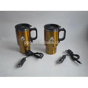 16oz factory direct wholesale 12V USB Gadgets Heated automatic Electic travel Heated Coffee Mug Cup