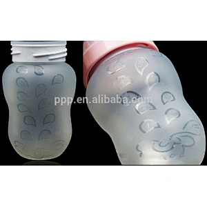 180ml food grade BPA free factory direct wholesale logo customize single wall plastic kid's feeding bottle with nipple and straw