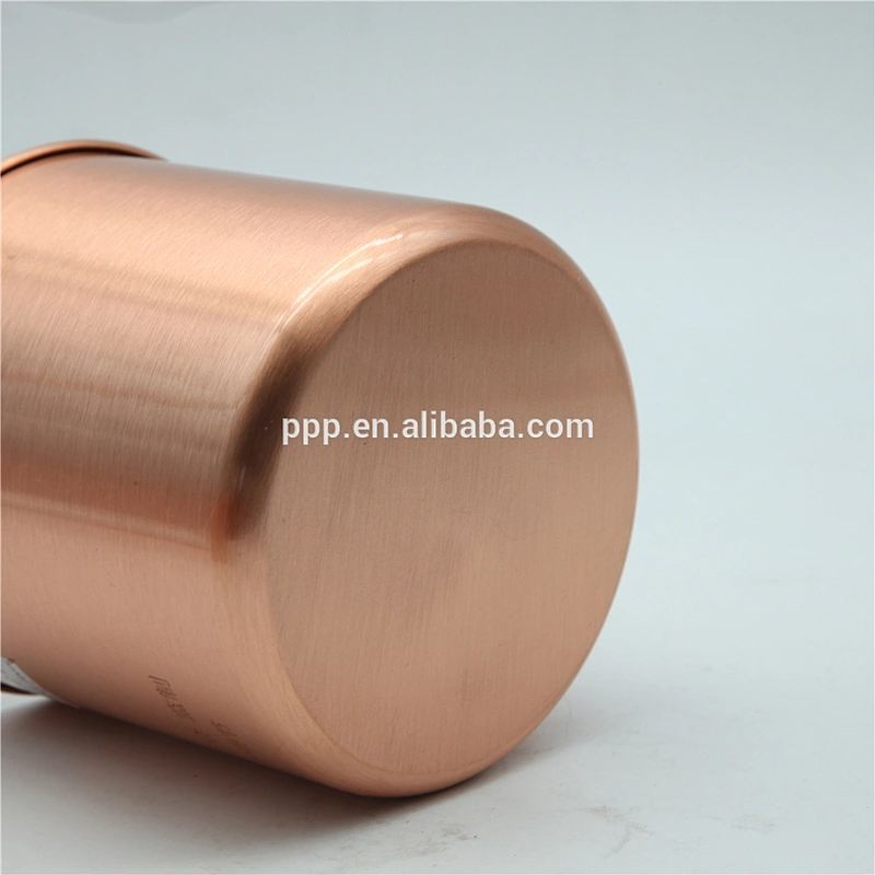 popular single wall copper coffee mug with handle wine cup fruit juice mug