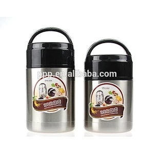 double wall stainless steel insulated lunch box with handle