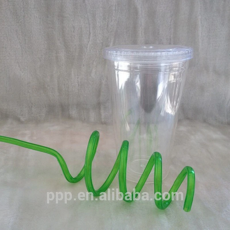 plastic travel mug with lid and straw fashionable design AS plastic mug with lid/double wall acrylic tumbler with straw wholesa