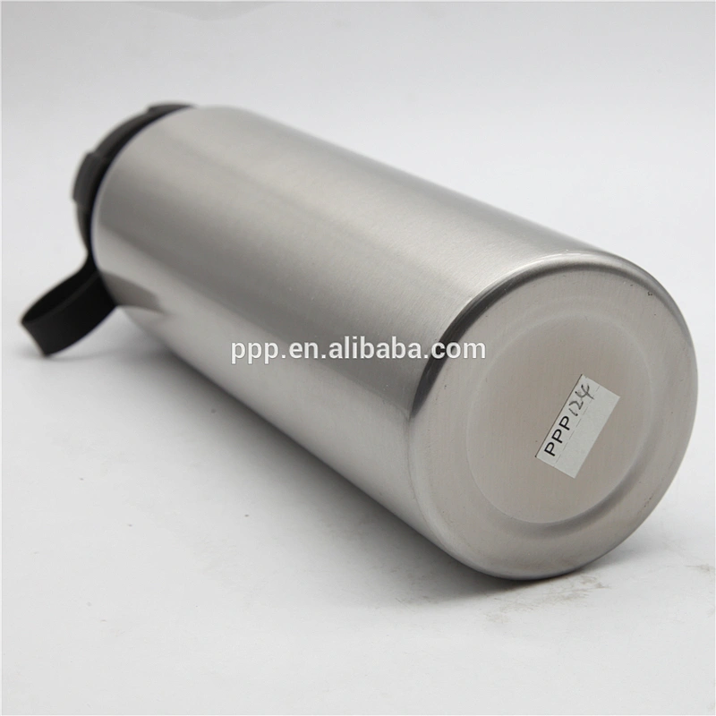 High quality single wall stainless steel sports water bottle with handle
