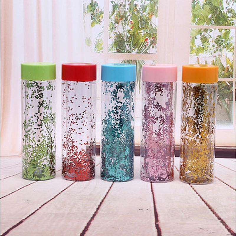 hot sell double wall  plastic mug fashion outdoor sports plastic customized AS water bottle