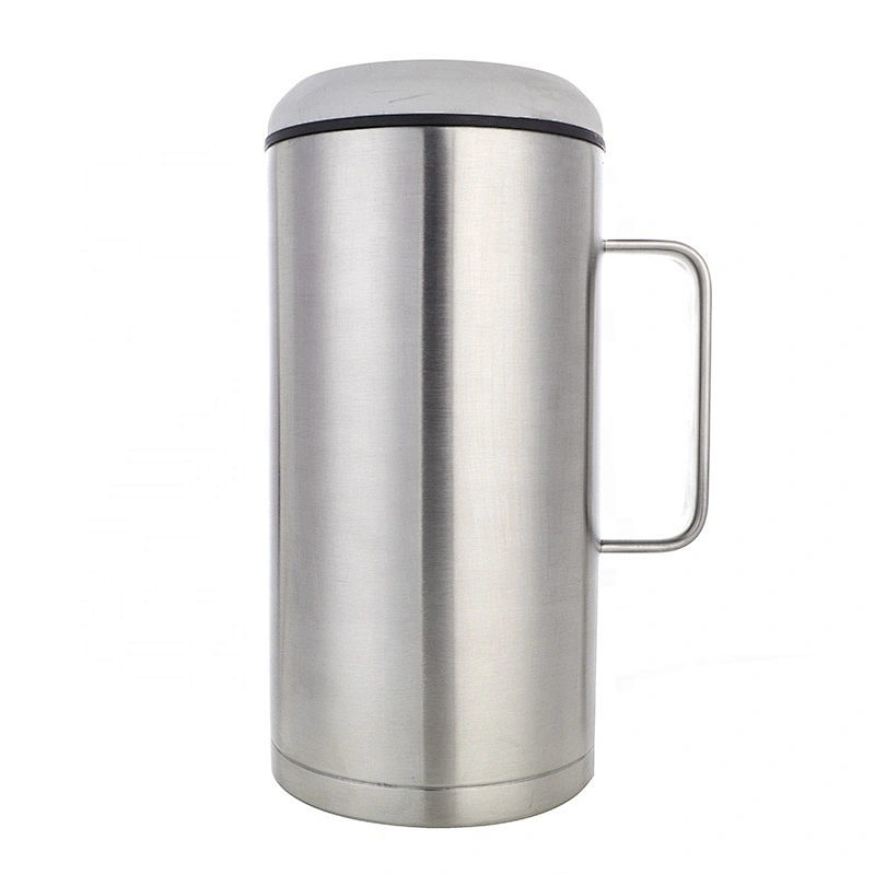 Custom Super Size 40oz Beer Can Holder with Handle for 64oz Beer Coka Beer Mug Stainless Steel  Vacuum Insulated