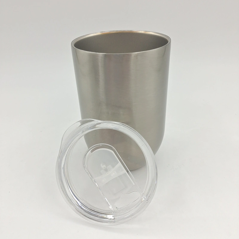 12oz white sublimation wine tumbler wine glass double wall stainless steel