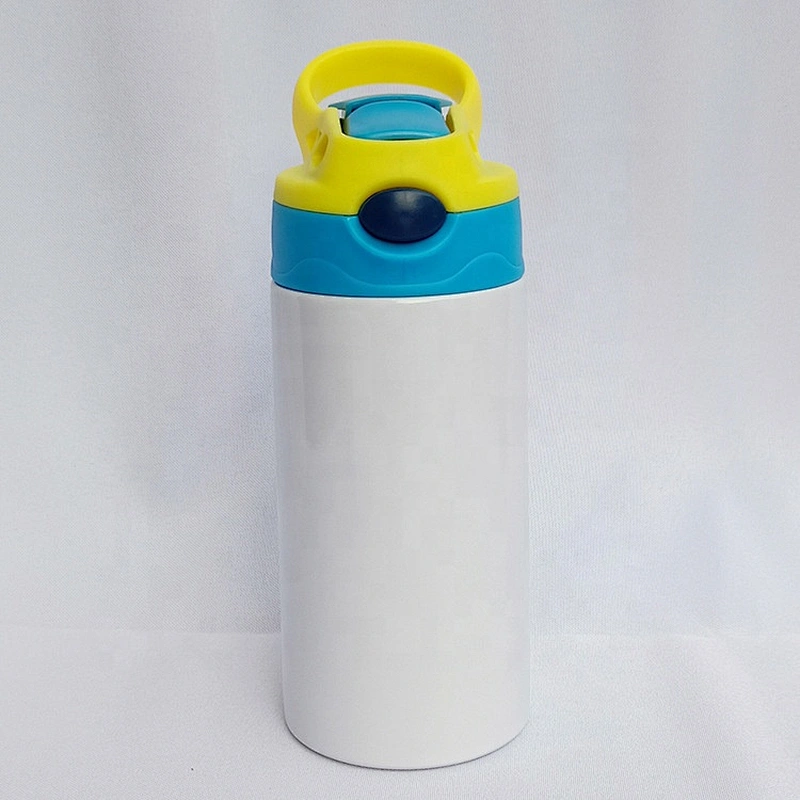 350ml white sublimation kids water bottle children flask double wall stainless steel for customized printing