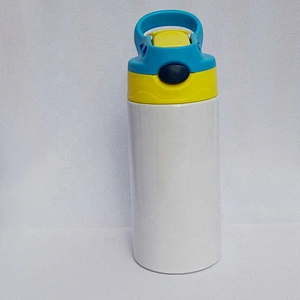350ml white sublimation kids water bottle children flask double wall stainless steel for customized printing