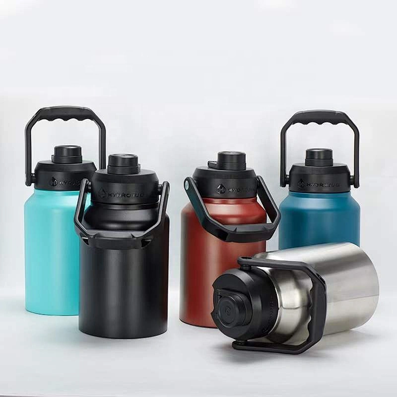 2.0L Super Large Capacity  Vacuum Insulated Hydro Water Bottle Flask with Handle Sports Outdoor Camping  Big  Thermal Bottle