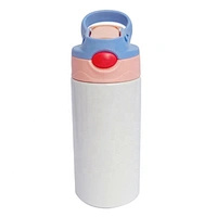 350ml white sublimation kids water bottle children flask double wall stainless steel for customized printing