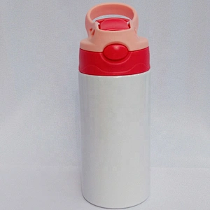 350ml white sublimation kids water bottle children flask double wall stainless steel for customized printing