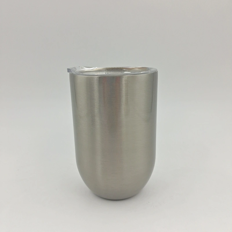 12oz white sublimation wine tumbler wine glass double wall stainless steel