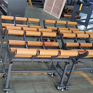 Rack with Rollers for Rolls of PVC PU Conveyor Belt Material