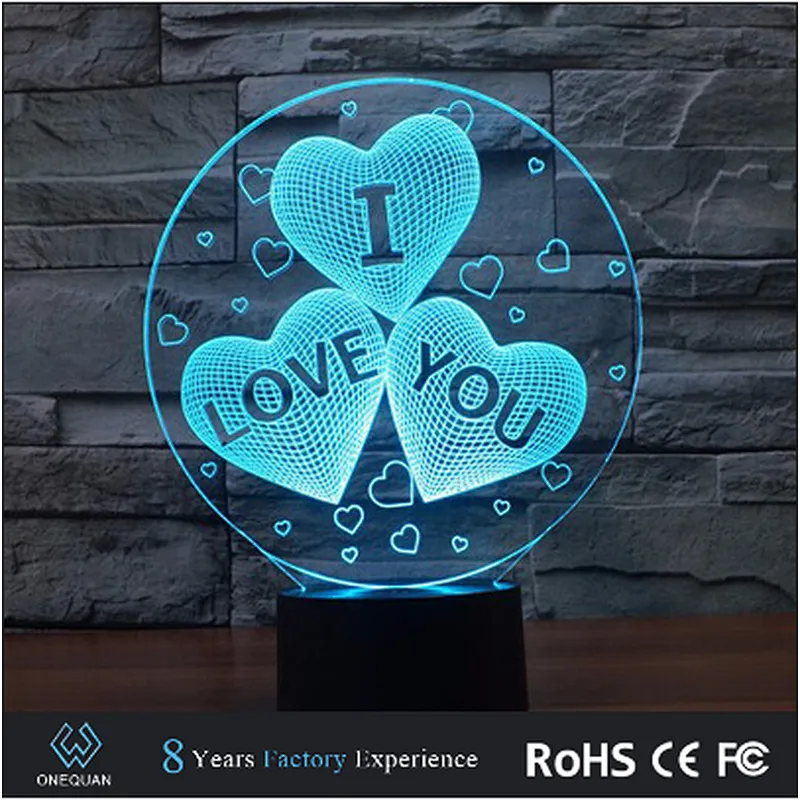 Hot selling Hot selling 2019 amazon Illusion acrylic light 3D lamp