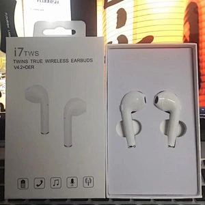 Amazon hot gifts new model design the I7 TWS pair wireless 4.2 Blue tooth Earphone headphone for mobile phone