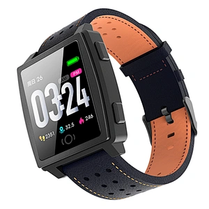 CK22 Outdoor wearing leather strap smartwatch GPS recording tracking multi sport mode IP67 waterproof reloj wristwatch