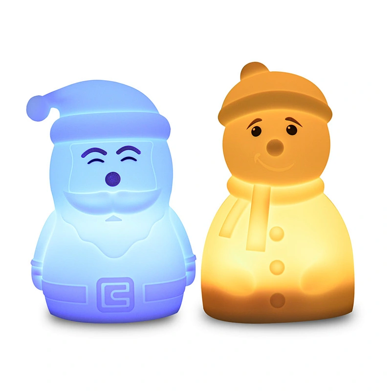 Touch Light Rechargeable Cute Snowman Dimmable  Bed Light for Toddlers