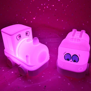 7 Color Changing Vehicle Kids Toy Car Night Light Baby Lamp Home Decor Train LED Nursery Lights