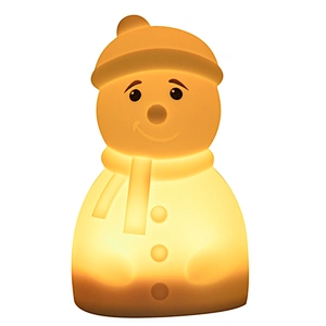 Touch Light Rechargeable Cute Snowman Dimmable  Bed Light for Toddlers