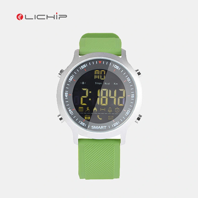 50 Meters Waterproof with Call and SMS Alert Sporting Activity Tracker EX18 Healthy Sport Smart Watch