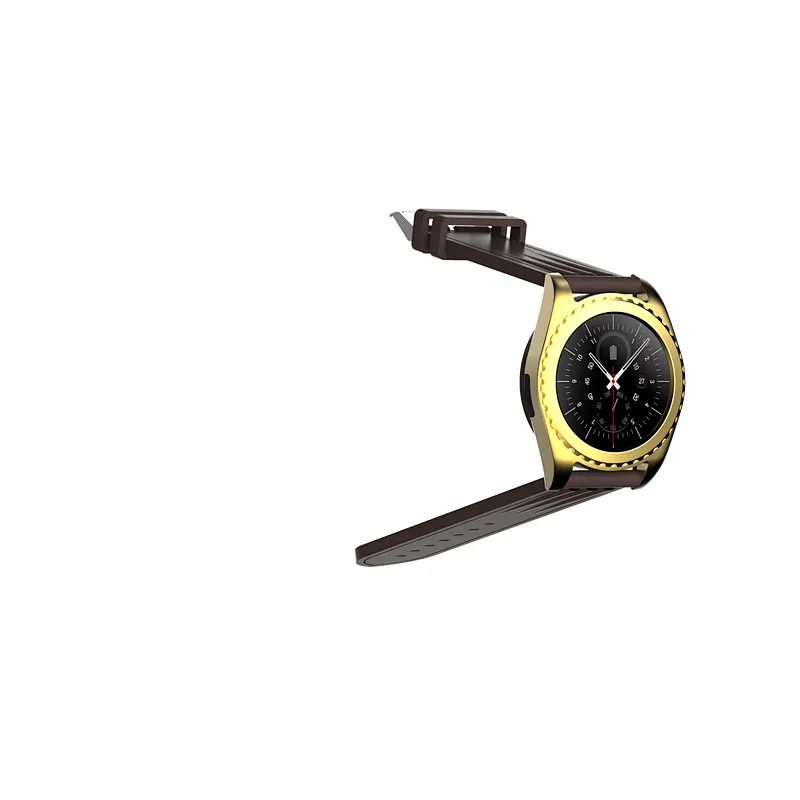 GS3 MTK2502C Blue tooth Metal Smart Watch Hear Rate Monitor Water Resistant 1.2