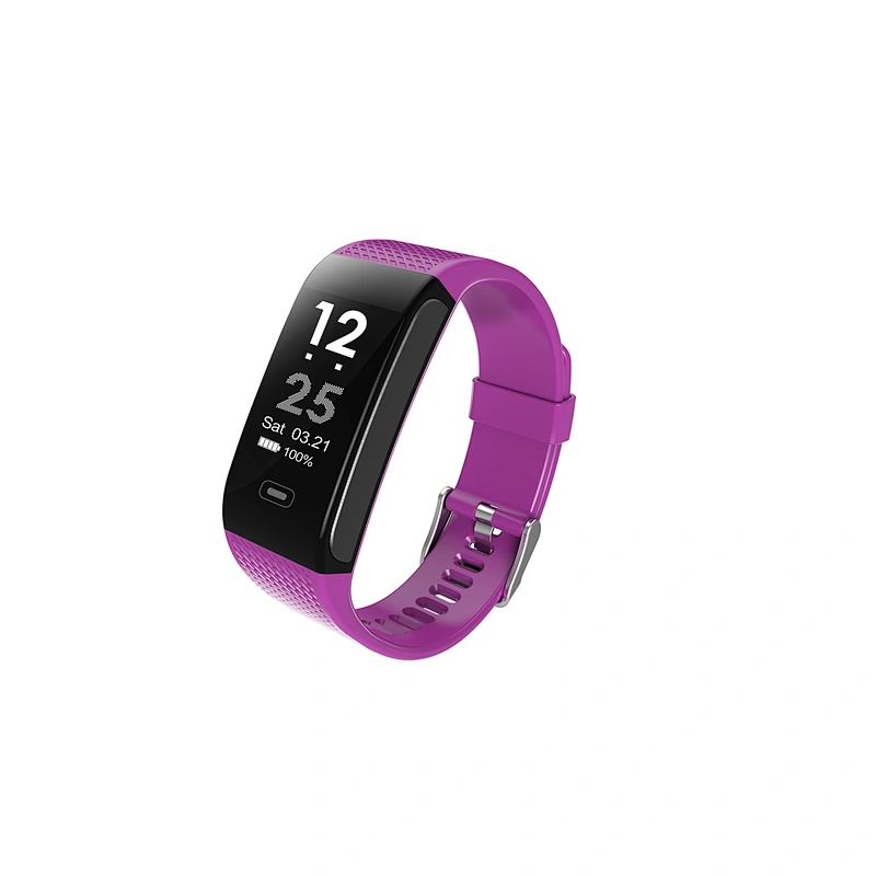 2019 high quality ECG+PPG monitor smart bracelet sports pedometer IP67 waterproof smartband with shake photos