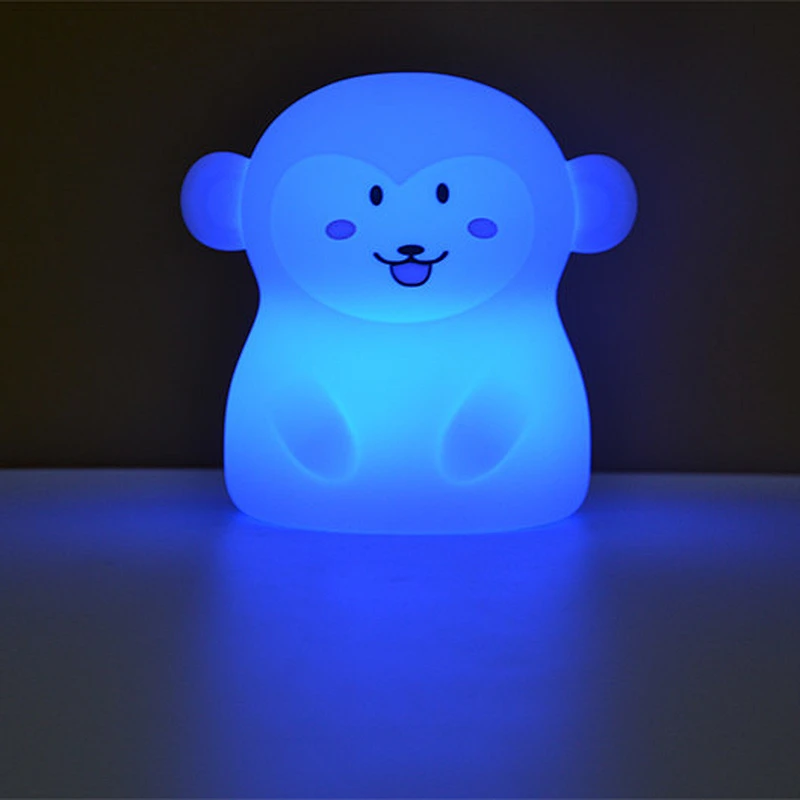 Monkey night light USB Rechargeable Children Gift Baby silicone night light