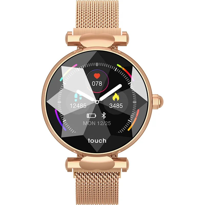 B80 female sports bracelet diamond metal watchband heart rate blood pressure monitor fitness track smartwatch