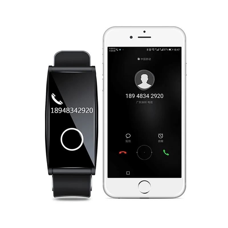 V2  Heart rate Blood Pressure Monitoring Sedentary Reminder Fashion Smart Bracelet