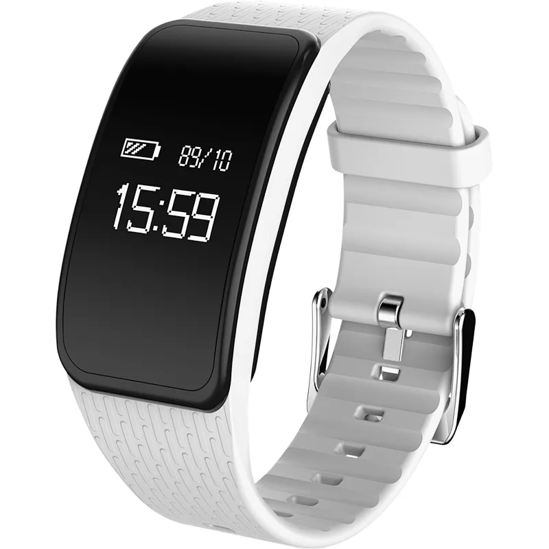 0.66 inch OLED A59 smart watch blood pressure fatigue detection pedometer fitness bracelet with remote camera