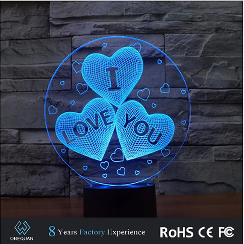 Hot selling Hot selling 2019 amazon Illusion acrylic light 3D lamp